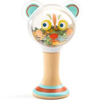 Djeco giocattolo per bambini sonaglio BabyMaraki maraca in legno FSC