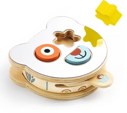 Djeco giocattolo per bambini BabyBoomi scatola forme in legno con specchio