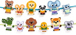 Djeco giocattolo educativo FilaFriends - gioco di infilatura in legno FSC 100%
