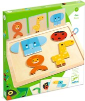 Djeco giocattolo magnetico in legno per bambini GeoBasic - FSC 100% educativo-3