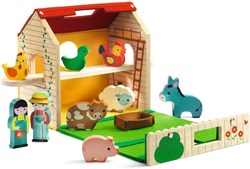 Djeco Softi-Farm - giocattolo fattoria in legno FSC 100%