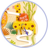 Djeco giocattolo per neonati - sonaglino Cascadou colorato per bambini-2
