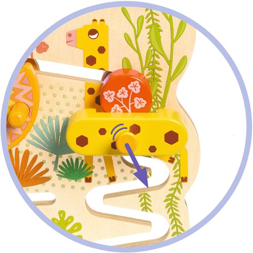 Djeco giocattolo per neonati - sonaglino Cascadou colorato per bambini-2