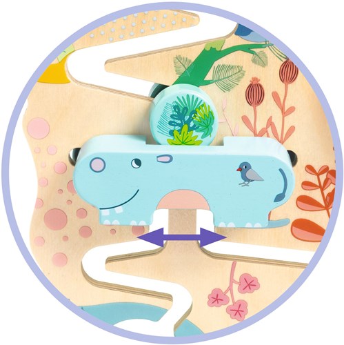 Djeco giocattolo per neonati - sonaglino Cascadou colorato per bambini-3