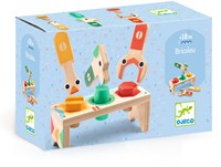 Djeco banco da lavoro in legno Bricolou - FSC 100% - giocattolo colorato-3