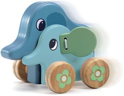 Djeco giocattolo musicale in legno elefante PitiSing FSC 100% baby