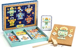 Djeco gioco con martello Robots tap tap - giocattolo in legno FSC