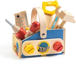 Djeco cassetta degli attrezzi in legno Minibrico set gioco per bambini