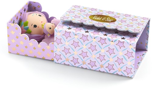 Djeco tinyly Violet tinyroom camera da letto giocattolo in miniatura-2