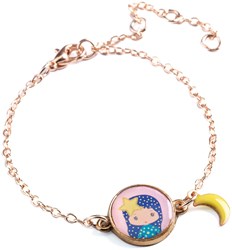 Djeco bracciale tinyly Luz - gioiello per bambini con ciondolo luna