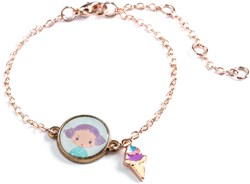 Djeco bracciale tinyly Tutti - gioiello per bambini con medaglione