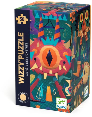 Djeco puzzle Festa dei mostri - 50 pezzi - cartone FSC-3