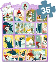 Djeco puzzle fiaba Cappuccetto Rosso - 35 pezzi - FSC MIX-2