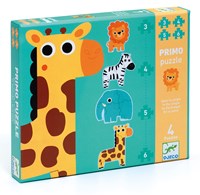 Djeco set puzzle animali della giungla - puzzle educativi in cartone FSC-3