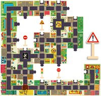 Djeco puzzle città - pop to play - FSC MIX - giocattolo