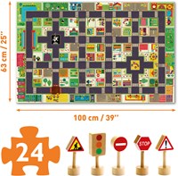 Djeco puzzle città - pop to play - FSC MIX - giocattolo-2
