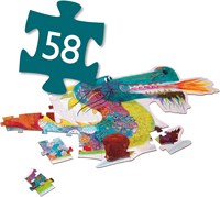 Djeco puzzle gigante drago Leon - 58 pezzi cartone FSC-2