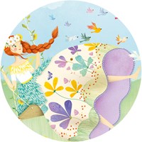 Djeco puzzle principessa primavera 36 pezzi - cartone FSC puzzle bambini-3