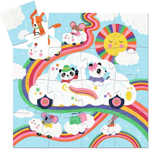 Djeco giocattolo puzzle Voiture nuage 16 pezzi FSC MIX
