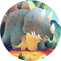 Djeco puzzle silhouette Teo il dinosauro - 24 pezzi - cartone FSC-3