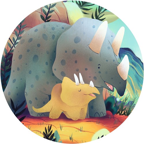 Djeco puzzle silhouette Teo il dinosauro - 24 pezzi - cartone FSC-3