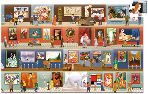 Djeco puzzle - puzzle osservazione museo 500 pezzi FSC MIX