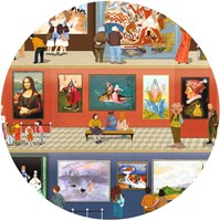 Djeco puzzle - puzzle osservazione museo 500 pezzi FSC MIX-3