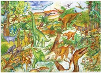 Djeco puzzle Dinosauri - giocattolo educativo - 100 pezzi