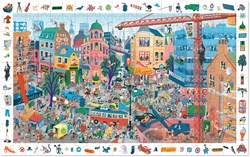 Djeco puzzle - 200 pezzi città - puzzle colorato per bambini