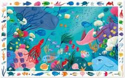 Djeco puzzle di osservazione Aquatic - 54 pezzi - cartone FSC