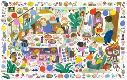 Djeco puzzle compleanno - puzzle osservazione 54 pezzi bambini