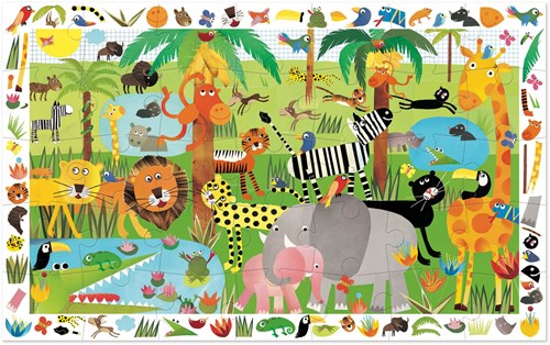 Djeco puzzle osservazione Giungla - 35 pezzi cartone FSC