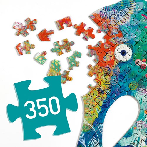 Djeco puzzle cavalluccio marino - FSC MIX - 350 pezzi - puzzle bambini-2