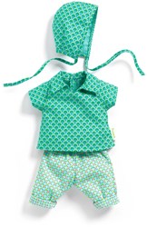 Djeco abiti per bambole Zazen - Outfit bambola Petit Pan cotone