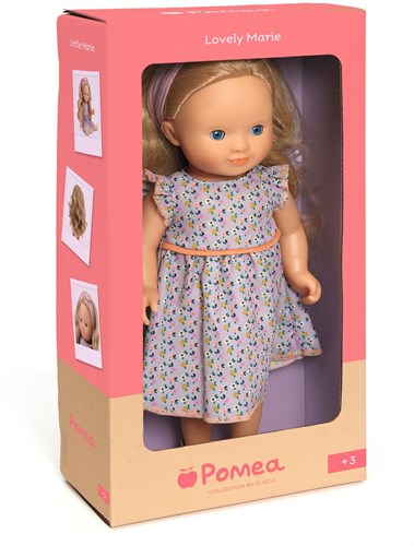 Djeco bambola Marie - bambola da gioco 32 cm con occhi dormienti e vestiti lavabili-3