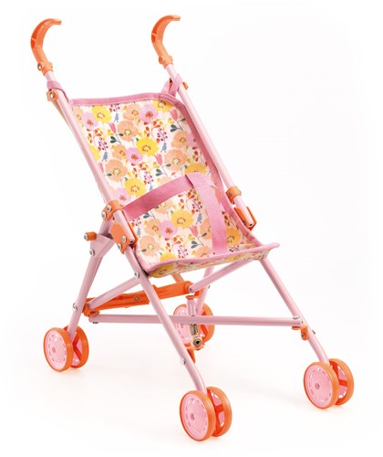 Djeco accessori passeggino bambole Flowers - 54 cm buggy leggero