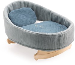 Djeco culla per bambole Blue Dream - accessorio culla a dondolo in legno