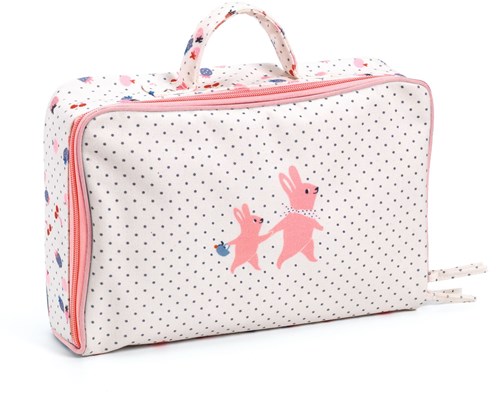 Djeco bambola Cerise - bambola con valigia e accessori - 32 cm