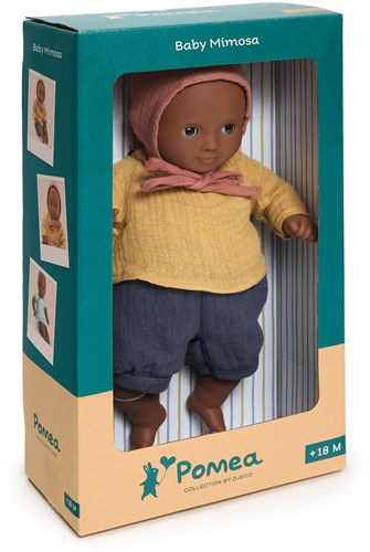 Djeco bambole 32 cm bambola Mimosa - bambola morbida con occhi che si chiudono-3