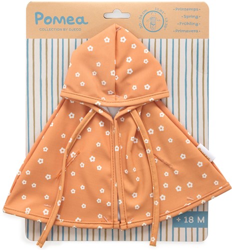 Djeco abbigliamento per bambole mantella antipioggia floreale per bambole POMEA-3