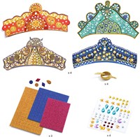 Djeco mosaici & stickers set creativo diademi Enchanteresses-2