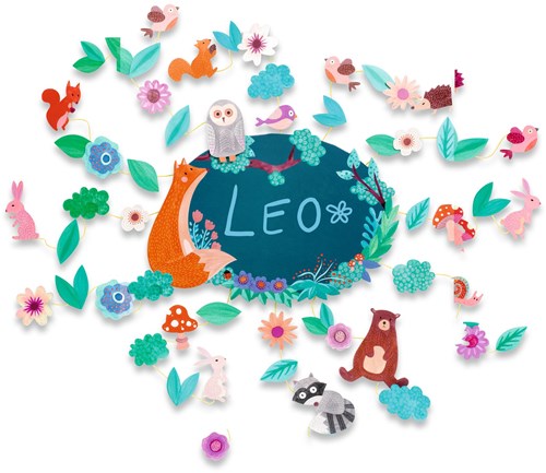 Djeco mosaici & adesivi Nel bosco - giocattolo creativo FSC