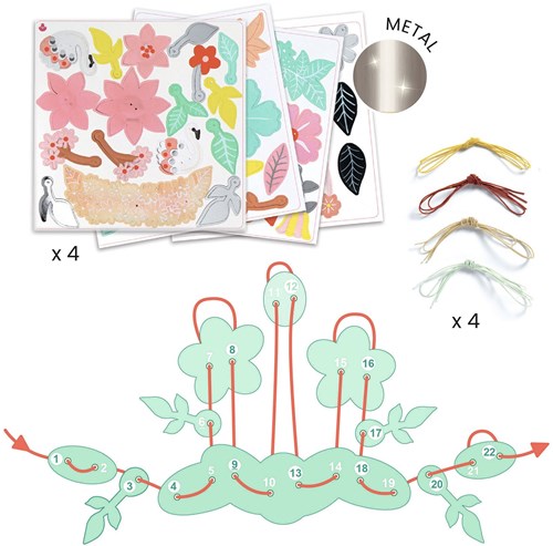 Djeco set creativo Colourful fun crea gioielli - FSC MIX-2