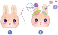Djeco kit creativo giocattolo Miss Lapinette coniglio-3
