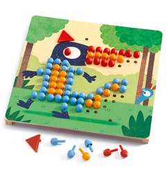 Djeco gioco di mosaico Mosaïco rigolo - giocattolo educativo FSC