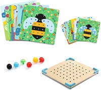 Djeco gioco educativo Primo Mosaïco - gioco mosaico in legno FSC-3