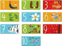 Djeco puzzle educativo Numbers - cartone FSC - giocattolo colorato-2