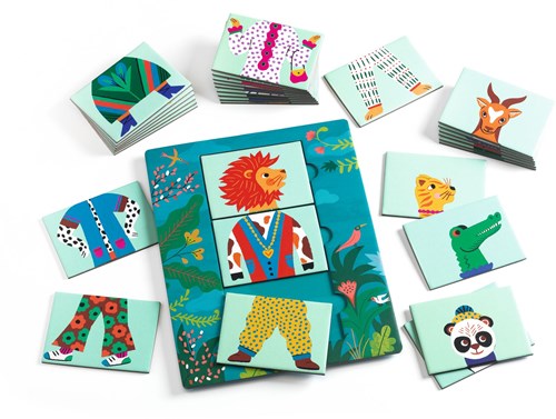 Djeco Mix & Match Modanimo puzzle animali giocattolo