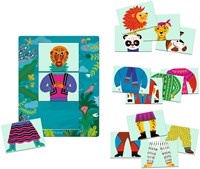 Djeco Mix & Match Modanimo puzzle animali giocattolo-2