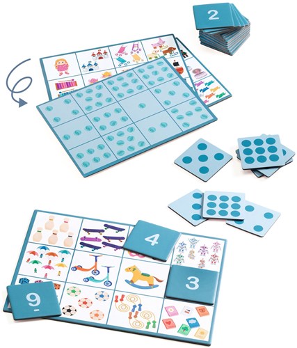 Djeco gioco educativo bingo dei numeri - giocattolo didattico FSC MIX